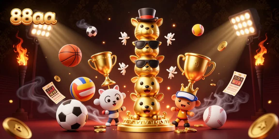 Engage with exciting games at 88aa's vibrant online platform featuring dazzling casino and sports elements.