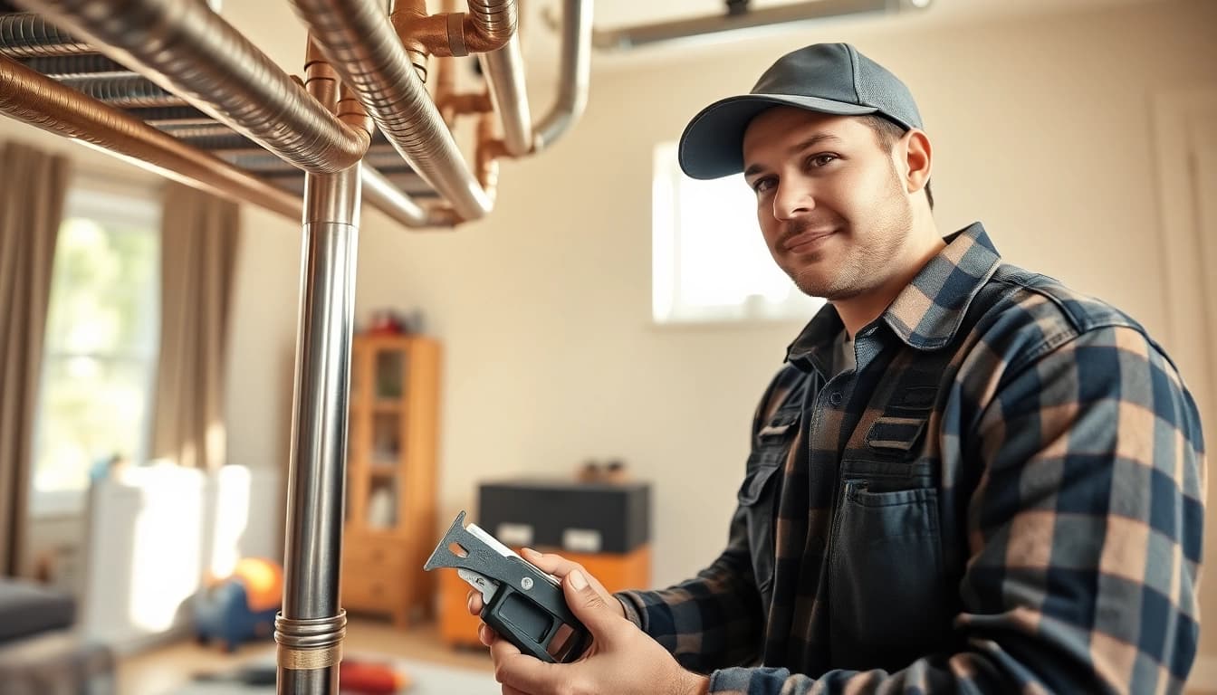 Whole house repiping services St Petersburg FL provided by a professional plumber in action.