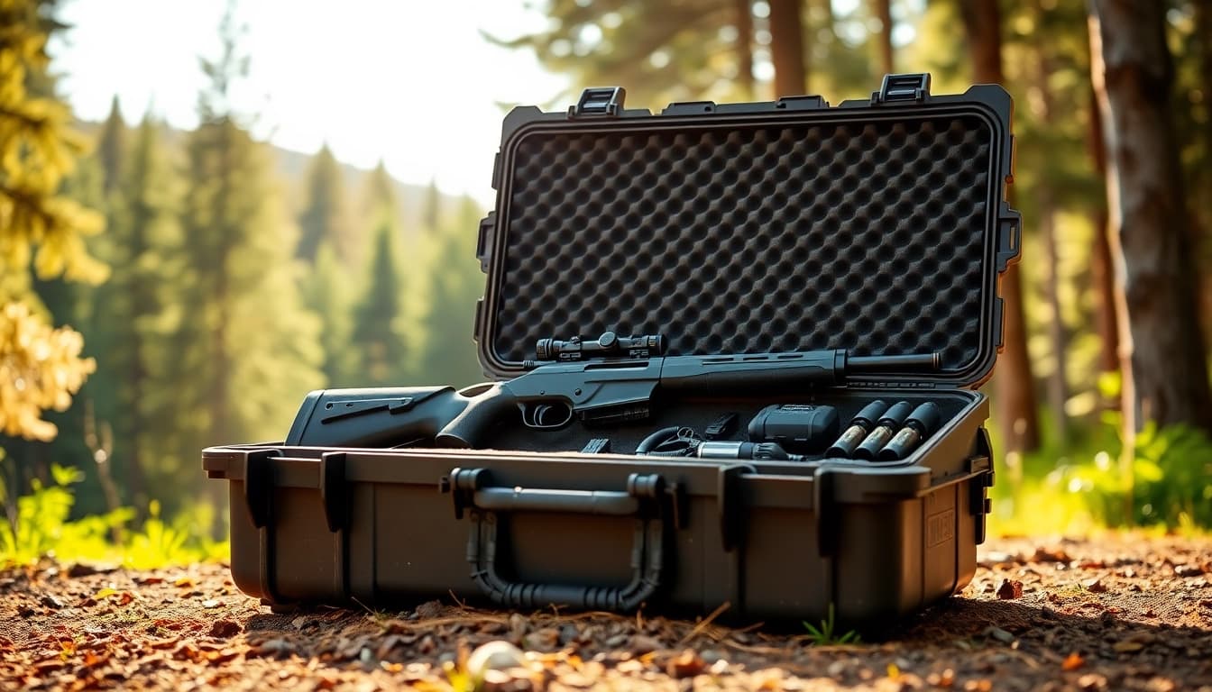 Check out this pelican gun case for sale, showcasing premium protection for your firearm with smart design features.