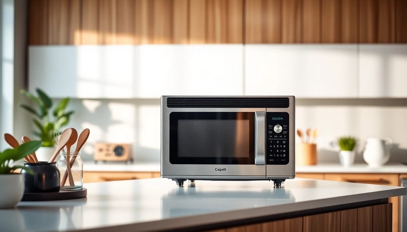 Browse premium Microwave Oven Sales featuring a modern kitchen setup and stylish appliances.