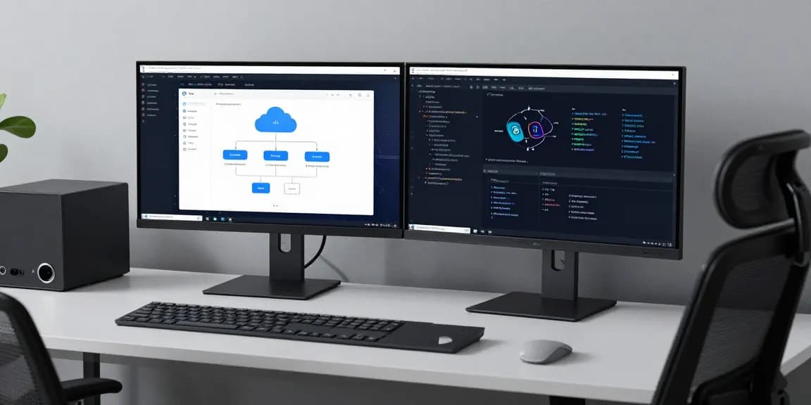 Gi8 software development workspace with AI technology and cloud computing tools.