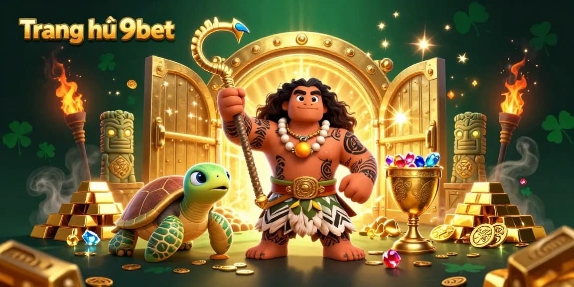 Experience exciting gaming at Trang chủ 9bet with a vibrant casino-themed illustration.