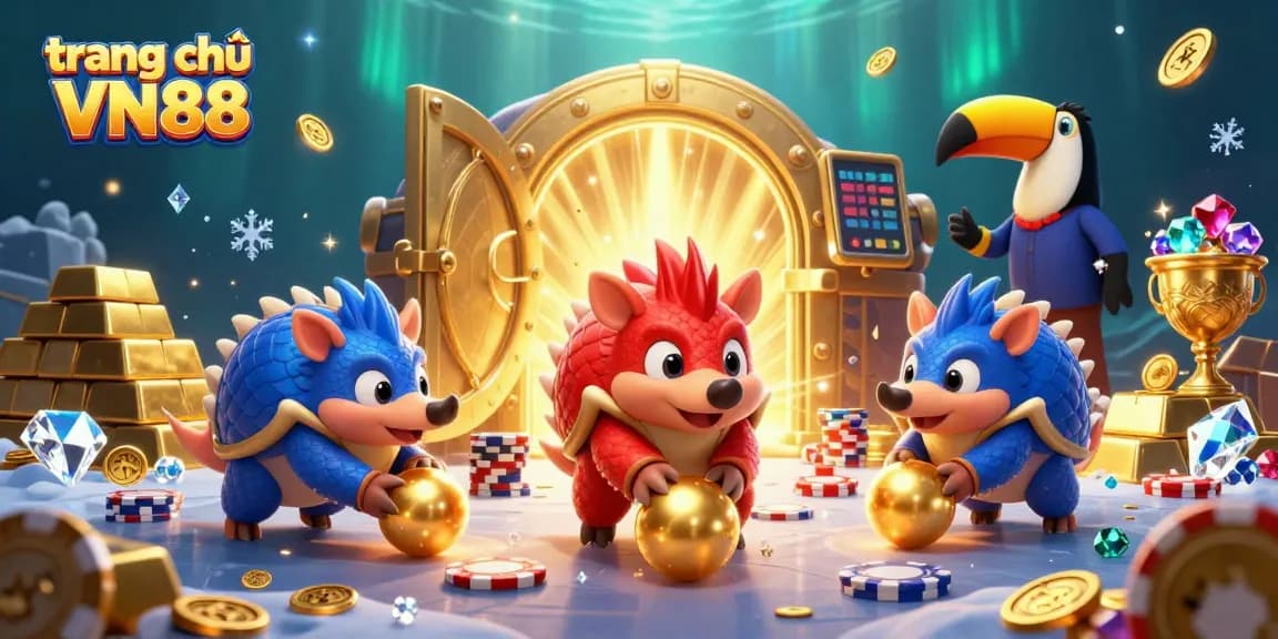 Play exciting games at trang chủ VN88 as rival pangolins compete in a thrilling casino adventure.