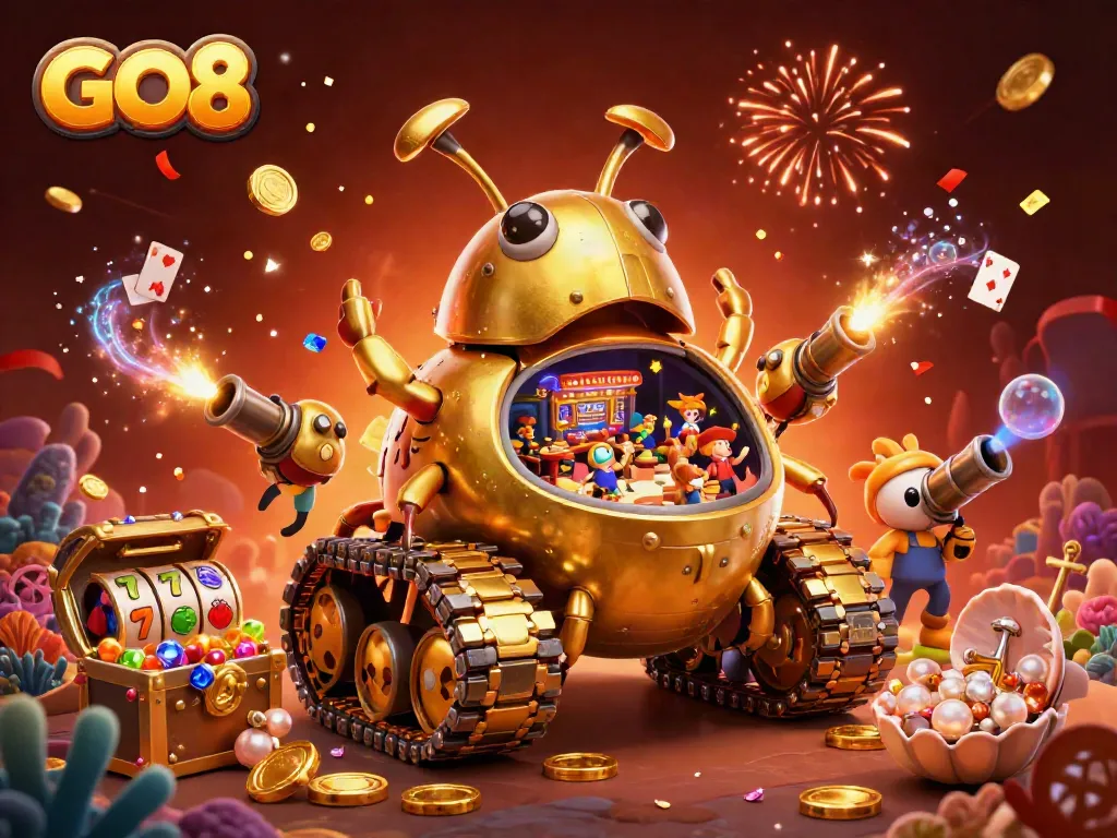 Engage with the GO8 gaming world featuring a vibrant 3D casino adventure with unique characters and exciting gameplay.