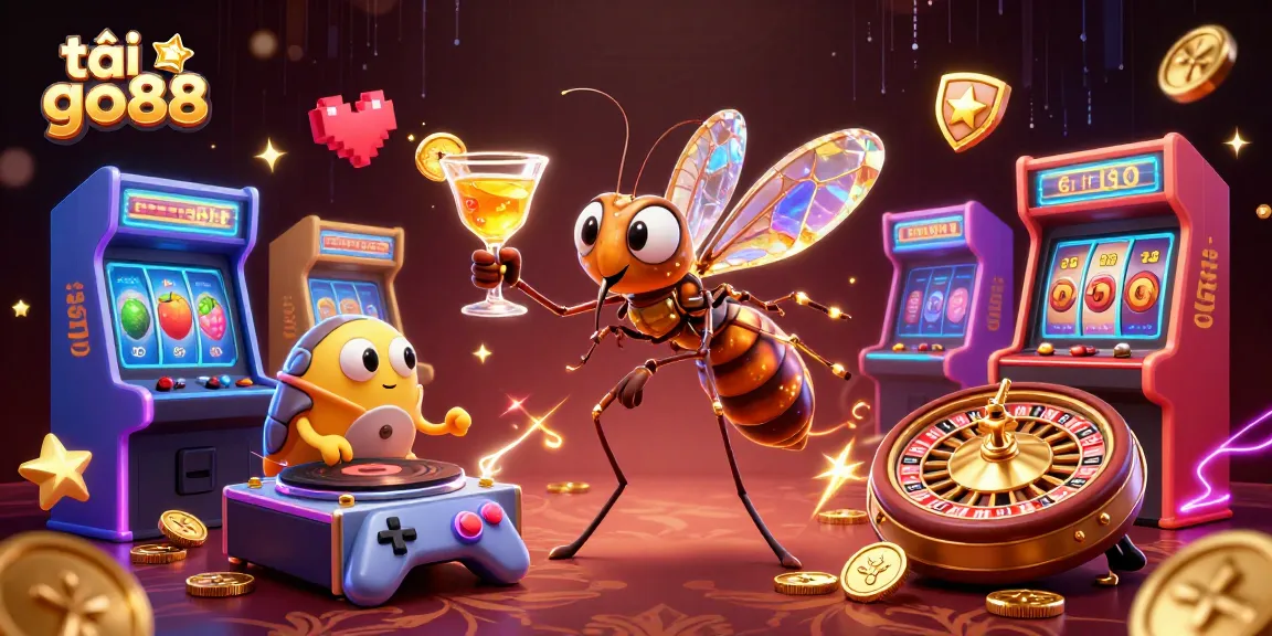 Engage with the vibrant world of tải go88 in this detailed casino illustration featuring dynamic neon elements.