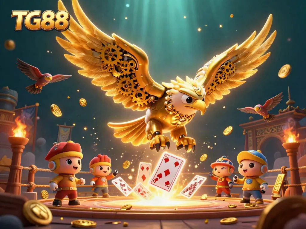 Engage in winning strategies with TG88 at an exciting online casino, showcasing vibrant games and dynamic visuals.