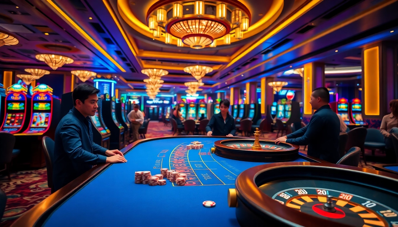 Experience thrilling gameplay at Thabet's vibrant casino tables and slot machines.