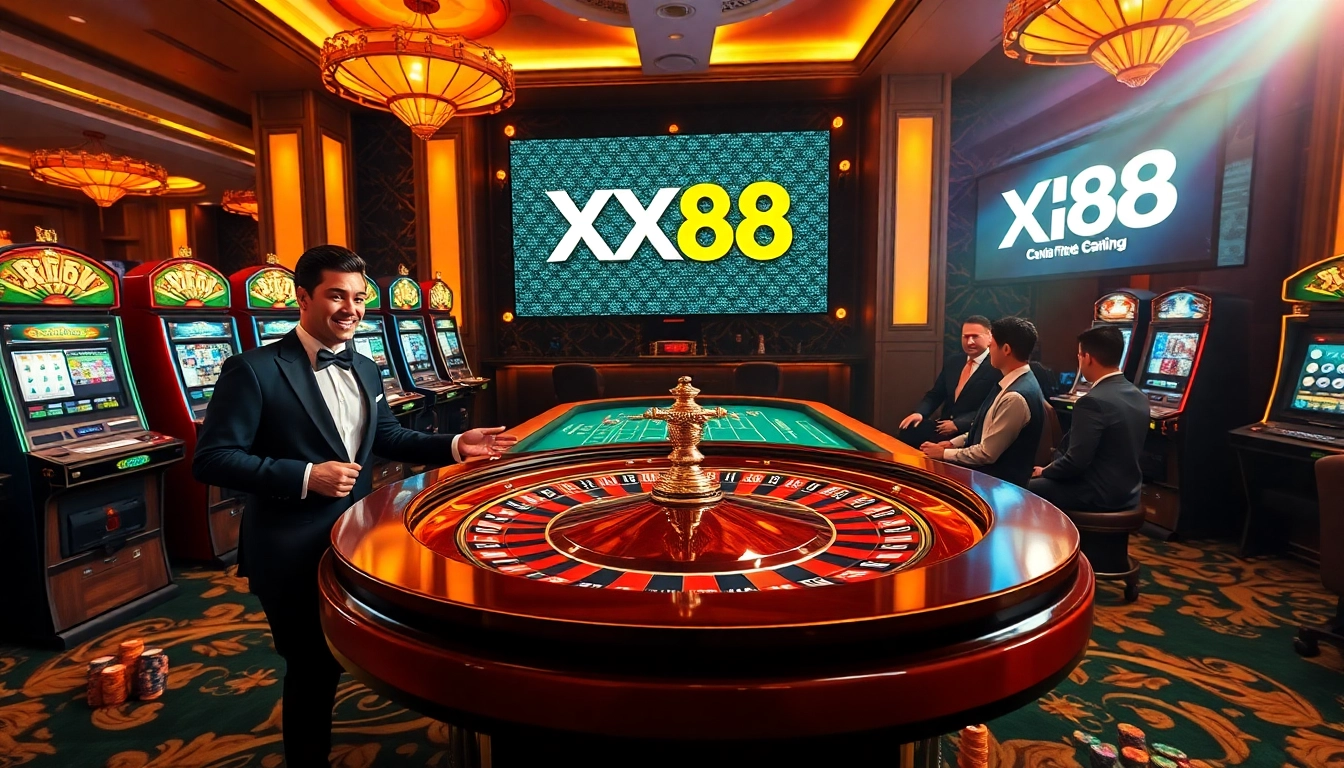 Experience the excitement of XX88 with vibrant casino tables and thrilling gameplay.