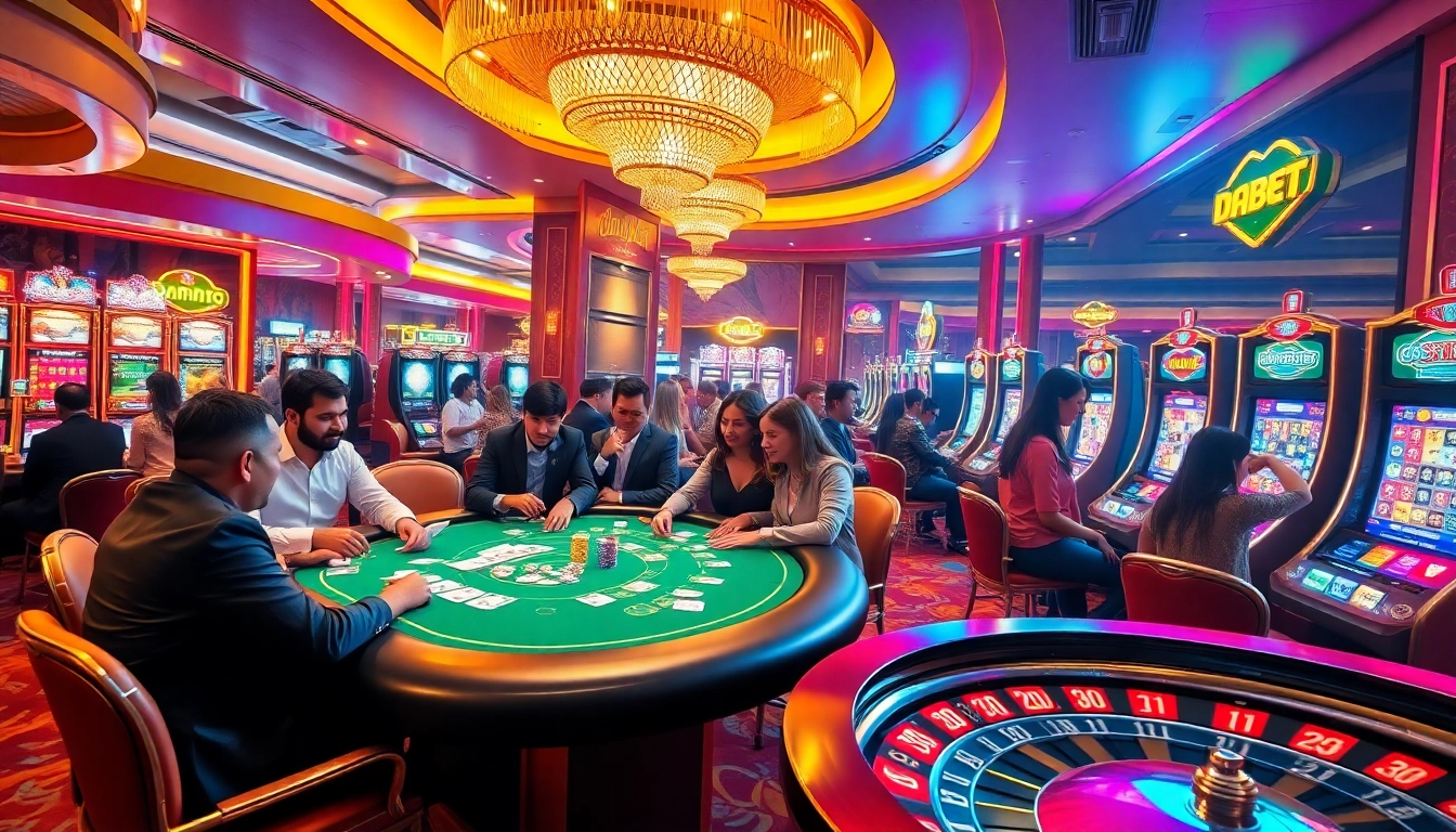Experience thrilling gaming at https://dabet.business/ with an exciting poker scene and vibrant slot machines.