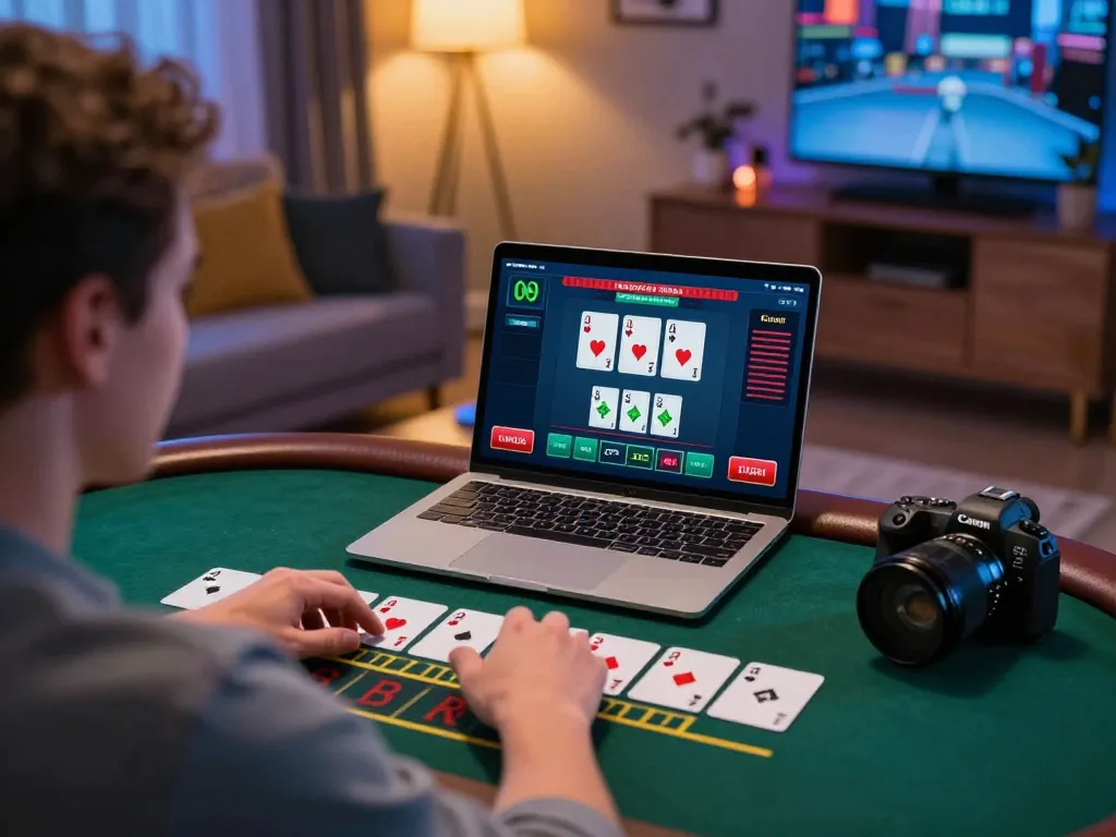 Experience thrilling online gambling with 78winbiz while playing live dealer blackjack from home.