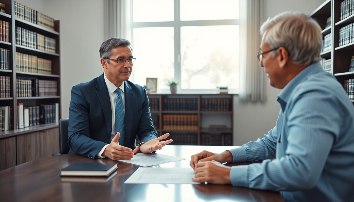 Understanding Power of Attorney in a serene office with a lawyer and client interaction.