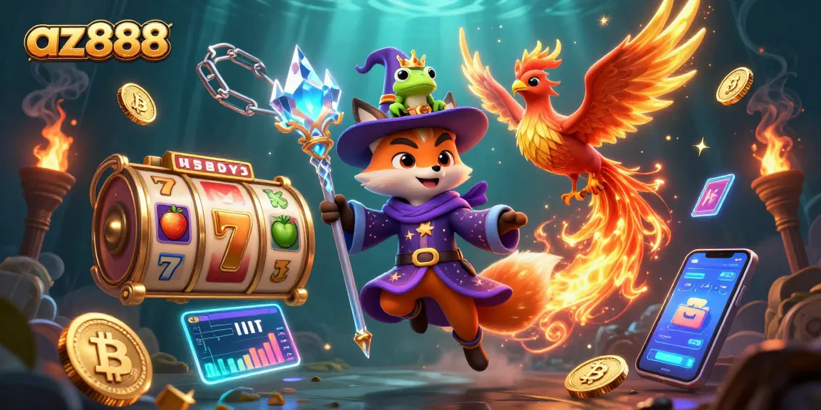 Experience the thrill of az888 casino with vibrant characters and dynamic gambling elements.