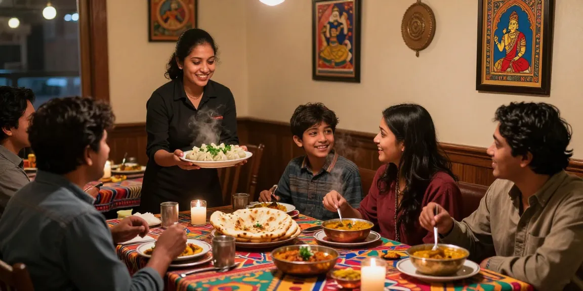 Nepali restaurant Sunnyvale CA dining scene with patrons enjoying authentic cuisine and warm ambiance.