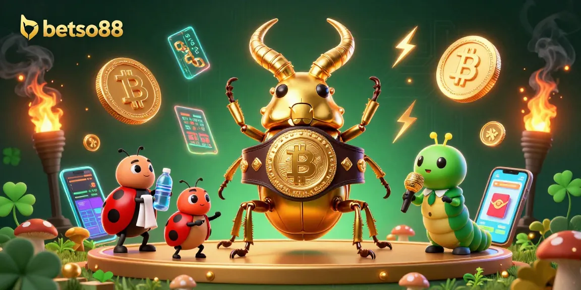 Betso88 showcases a vibrant 3D illustration of unique characters in a lively casino scene, perfect for thrilling gameplay.