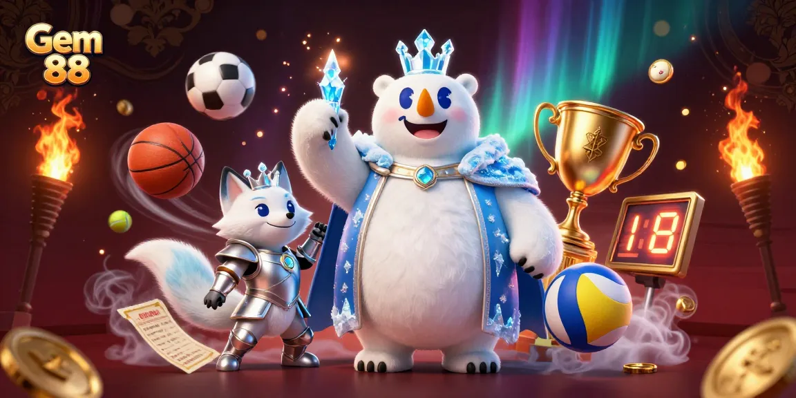 Experience thrilling gameplay at Gem 88 with dynamic sports elements and engaging casino visuals.