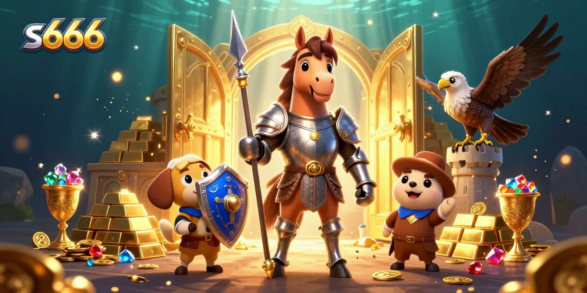 Experience thrilling adventures at s666's online casino with medieval knights and shimmering treasures.